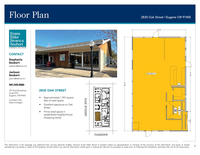 2835 Oak St, Eugene, OR for lease - Building Photo - Image 3 of 4