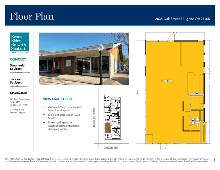 2835 Oak St, Eugene, OR à louer - Photo du bâtiment - Image 3 de 4