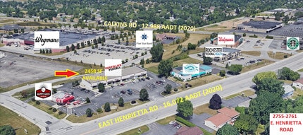 2755-2761 E Henrietta Rd, Henrietta, NY - AERIAL  map view