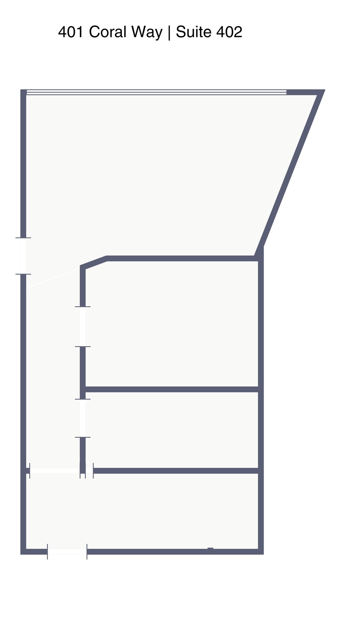 401 Coral Way, Coral Gables, FL à louer Plan de site- Image 1 de 1