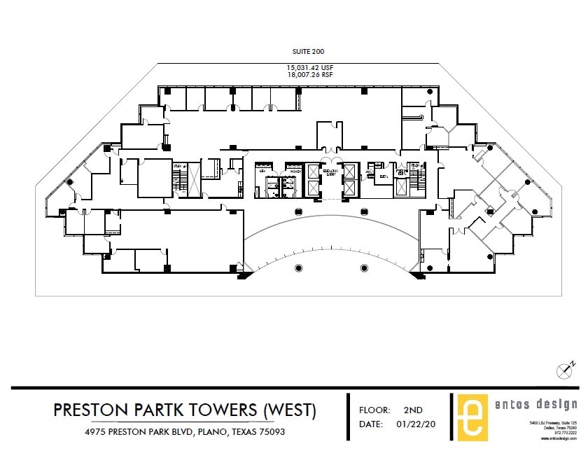 4975 Preston Park Blvd, Plano, TX à louer Plan d’étage- Image 1 de 1