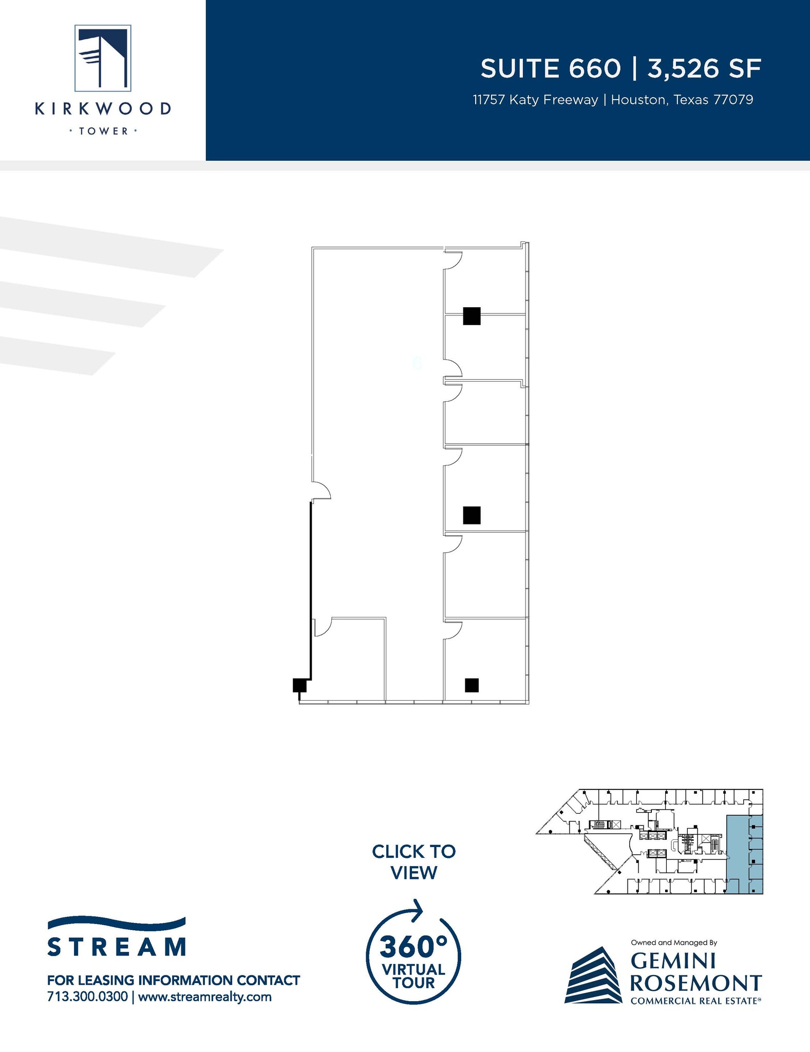 11757 Katy Fwy, Houston, TX à louer Plan d’étage- Image 1 de 1