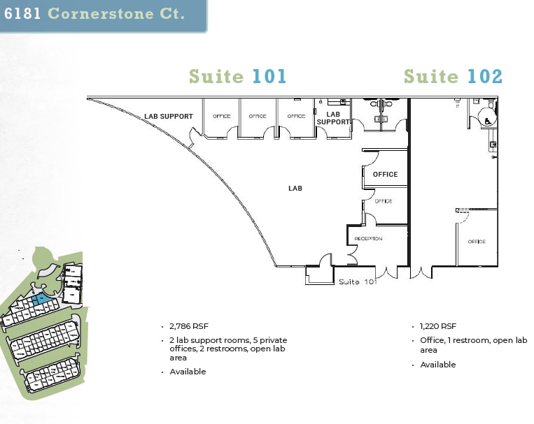 6185 Cornerstone Ct E, San Diego, CA for lease Floor Plan- Image 1 of 1
