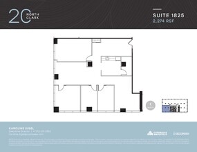 20 N Clark St, Chicago, IL à louer Plan d’étage- Image 1 de 1