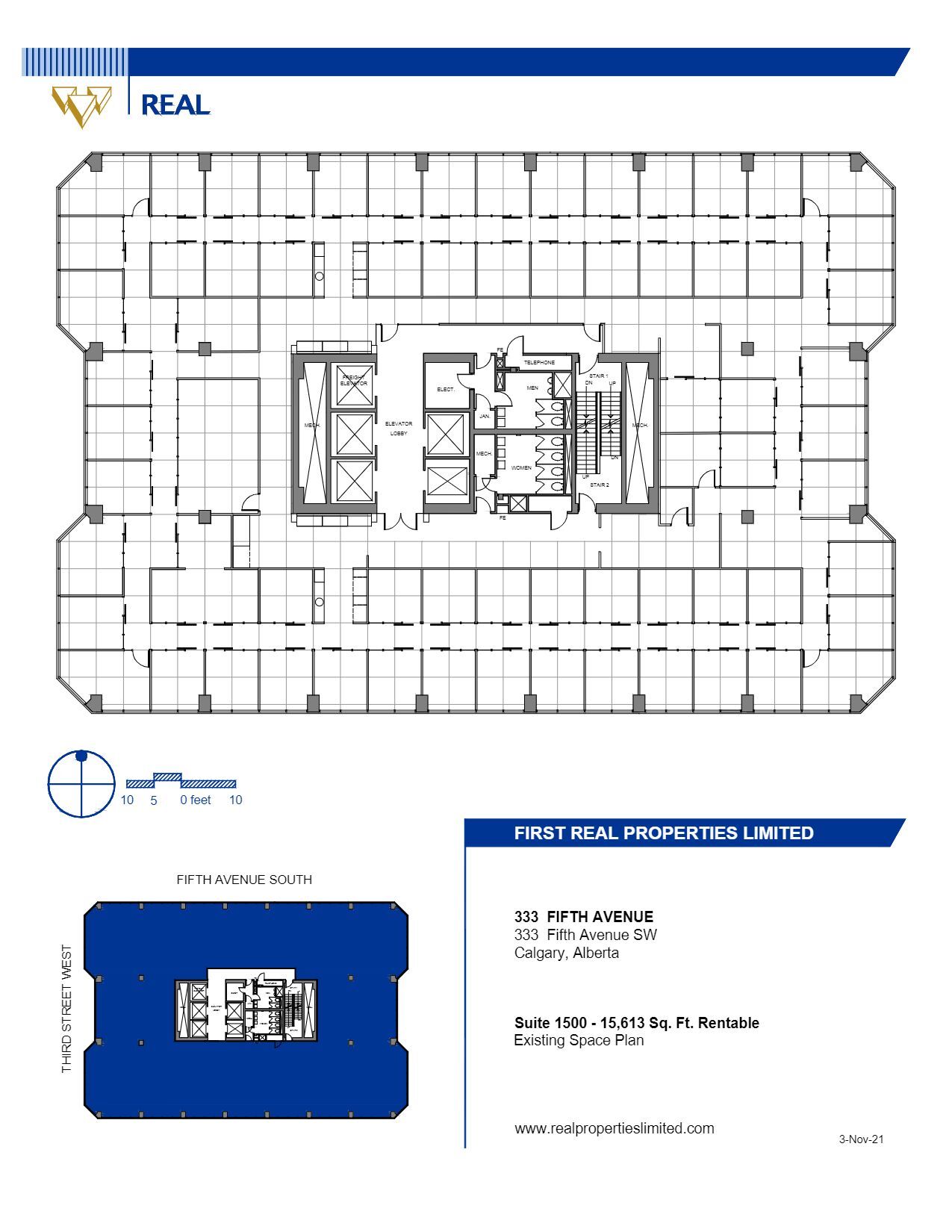 333 5th Ave SW, Calgary, AB à louer Plan d’étage- Image 1 de 1