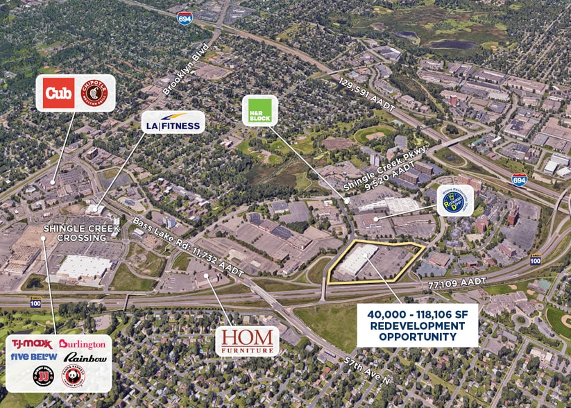 5930 Earle Brown Dr, Brooklyn Center, MN for lease - Aerial - Image 2 of 2