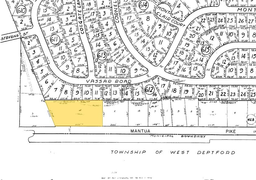 1050 Mantua Pike, Wenonah, NJ à louer - Plan cadastral - Image 2 de 5