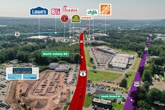 1145-1167 N Colony Rd, Wallingford, CT - AÉRIEN  Vue de la carte