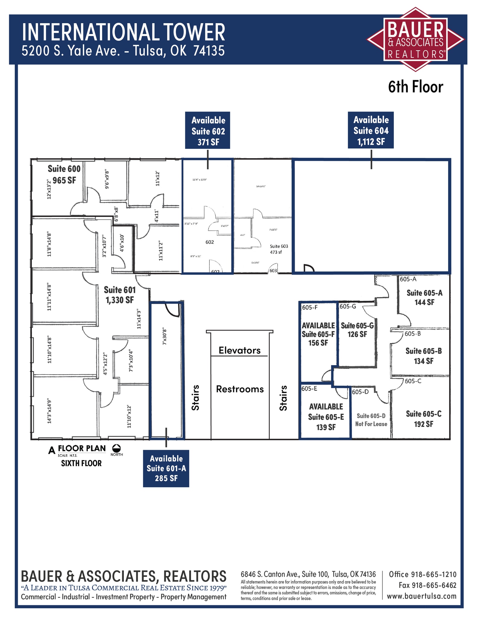 5200 S Yale Ave, Tulsa, OK à louer Plan d’étage- Image 1 de 1