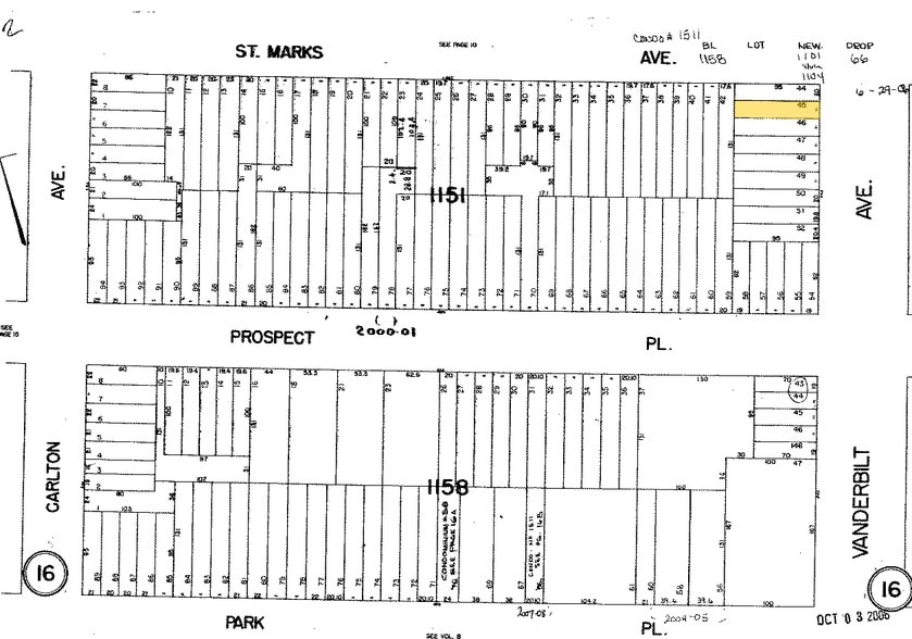 600 Vanderbilt Ave, Brooklyn, NY à vendre - Plan cadastral - Image 2 de 2