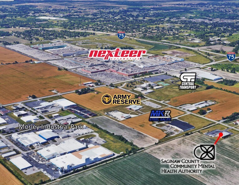 1040 N Towerline Rd, Saginaw, MI for sale - Aerial - Image 2 of 2