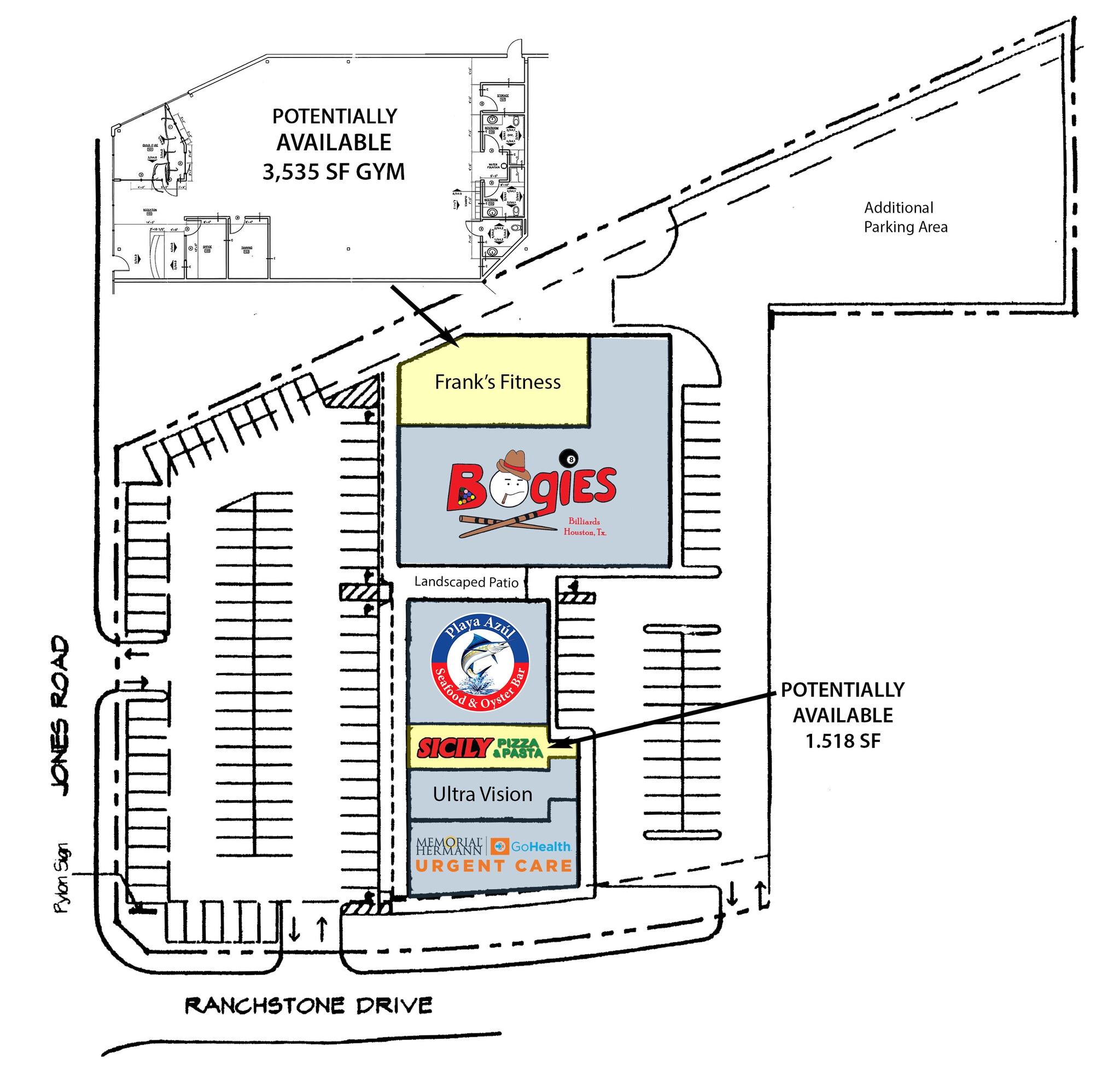 9606-9638 Jones Rd, Houston, TX for lease Site Plan- Image 1 of 1