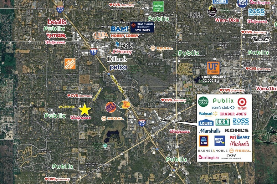 2417 75th St, Gainesville, FL à louer - Aérien - Image 2 de 2