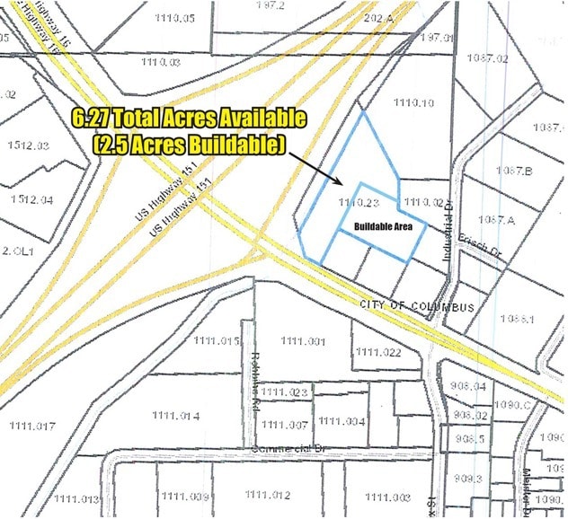 218 Industrial Dr, Columbus, WI à vendre - Plan cadastral - Image 2 de 2