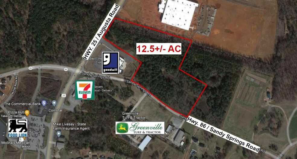 Hwy. 25 / Augusta, Piedmont, SC for sale - Aerial - Image 1 of 1