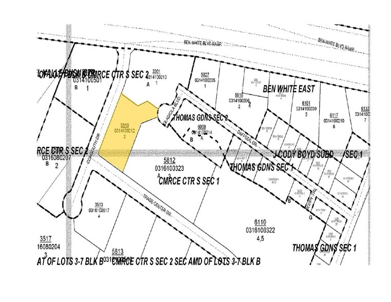 5810 Trade Center Dr, Austin, TX for lease - Plat Map - Image 2 of 6