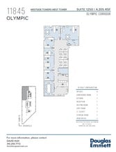 11845 W Olympic Blvd, Los Angeles, CA à louer Plan d’étage- Image 2 de 2