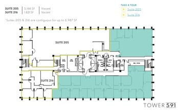 591 Camino de la Reina, San Diego, CA à louer Plan d’étage- Image 1 de 1