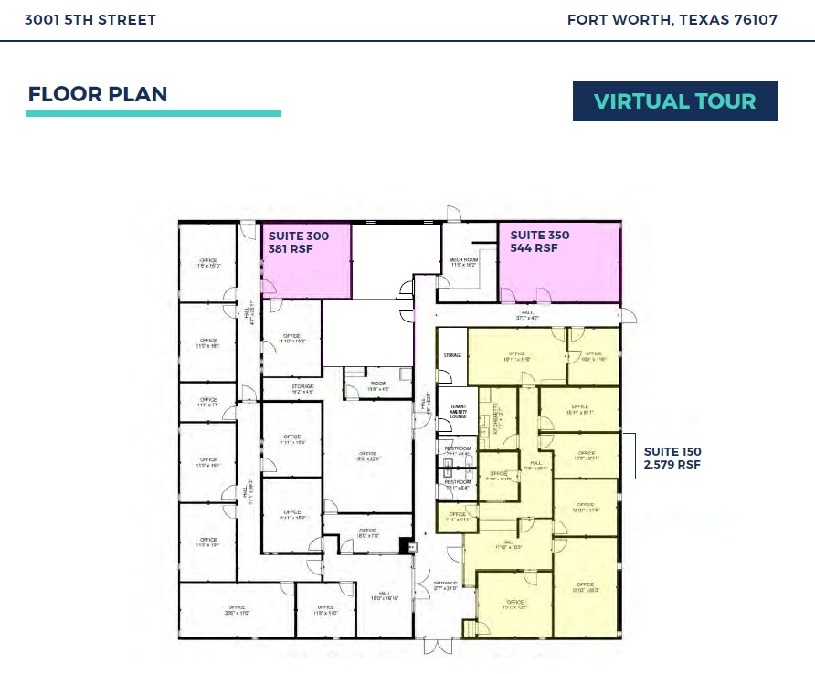 3001 5th St, Fort Worth, TX for lease Floor Plan- Image 1 of 1