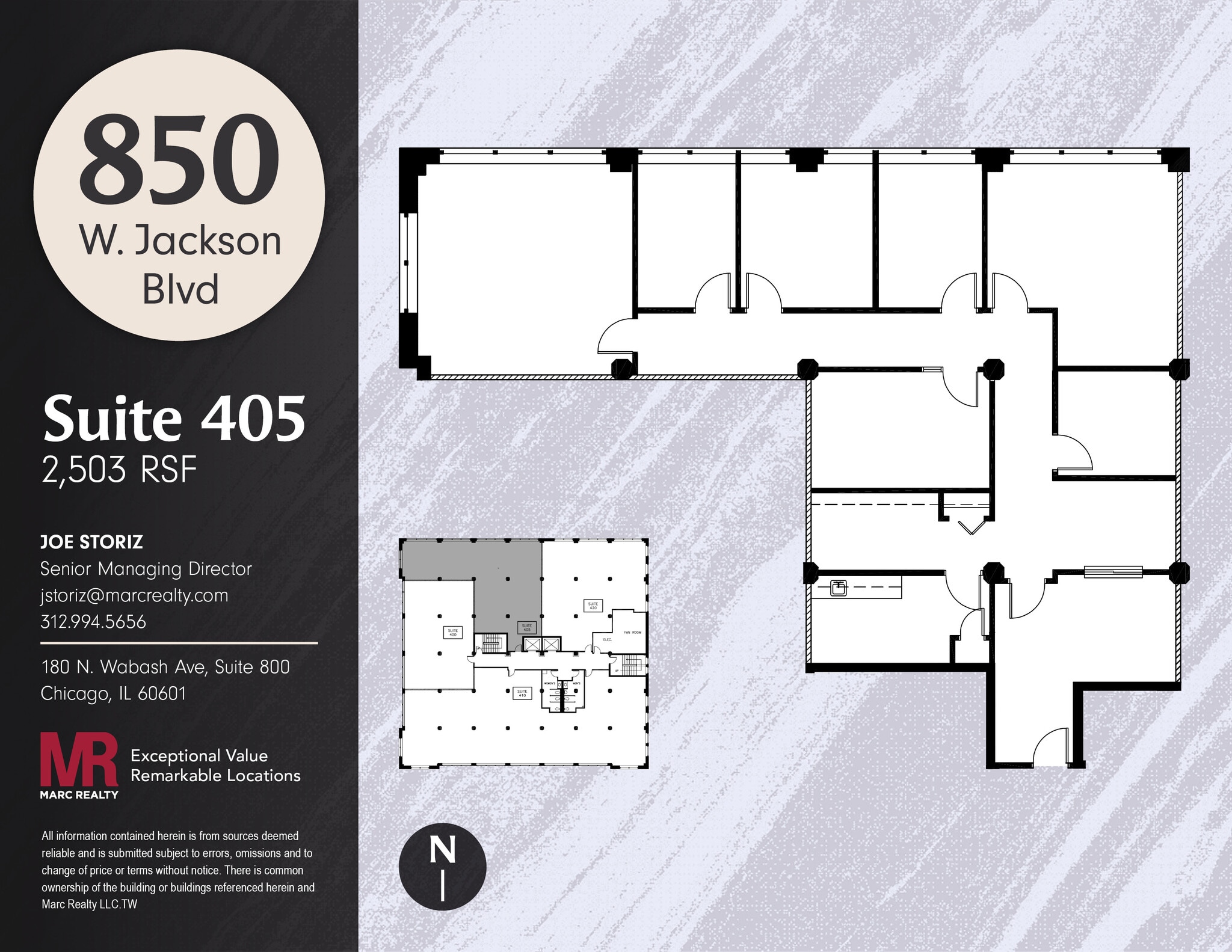 850 W Jackson Blvd, Chicago, IL for lease Floor Plan- Image 1 of 10