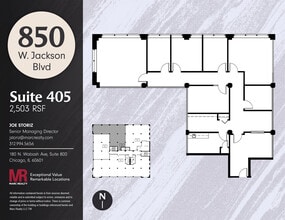 850 W Jackson Blvd, Chicago, IL for lease Floor Plan- Image 1 of 10