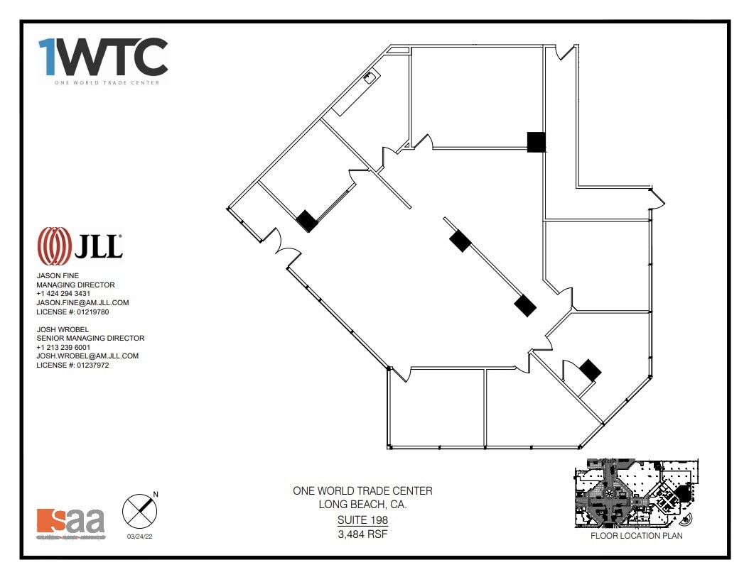 1 World Trade Ctr, Long Beach, CA à louer Plan d’étage- Image 1 de 1