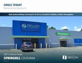 More details for 1190 S Arkansas St, Springhill, LA - Retail for Sale