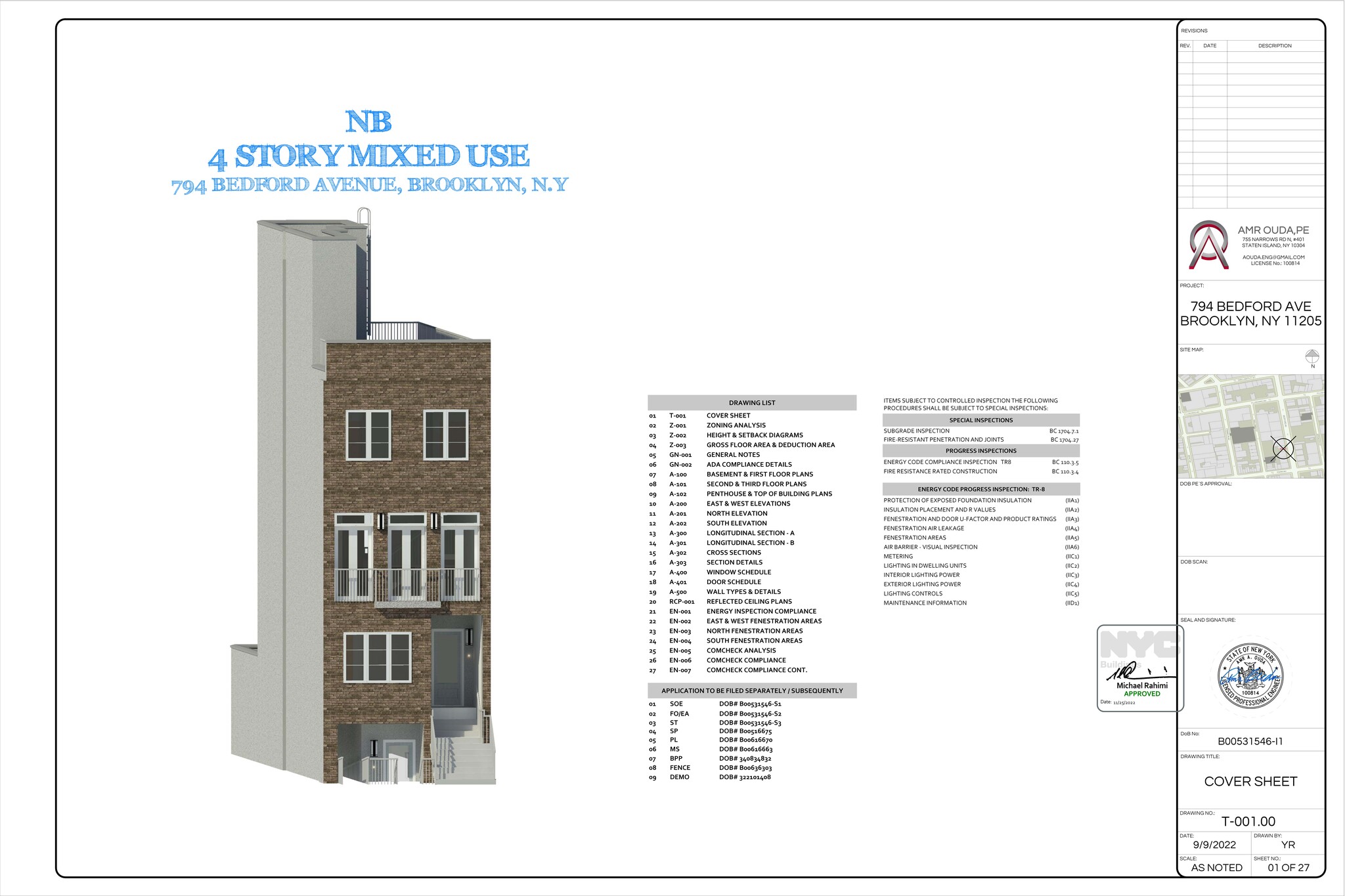 794 Bedford Ave, Brooklyn, NY à louer Plan de site- Image 1 de 2