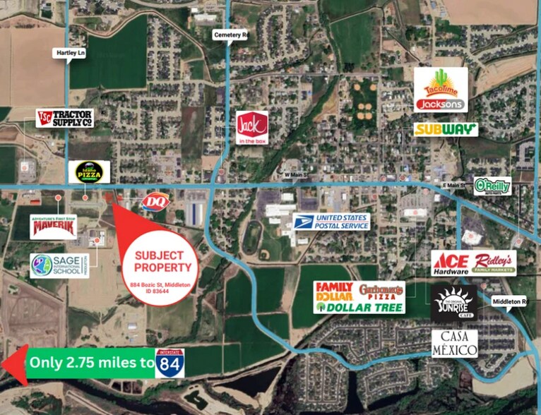 884 Bozic St, Middleton, ID à louer - Aérien - Image 2 de 4