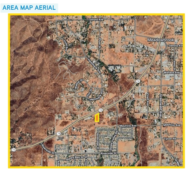 NWC Hwy 74 & Hammack Ave, Perris, CA for lease - Aerial - Image 3 of 3