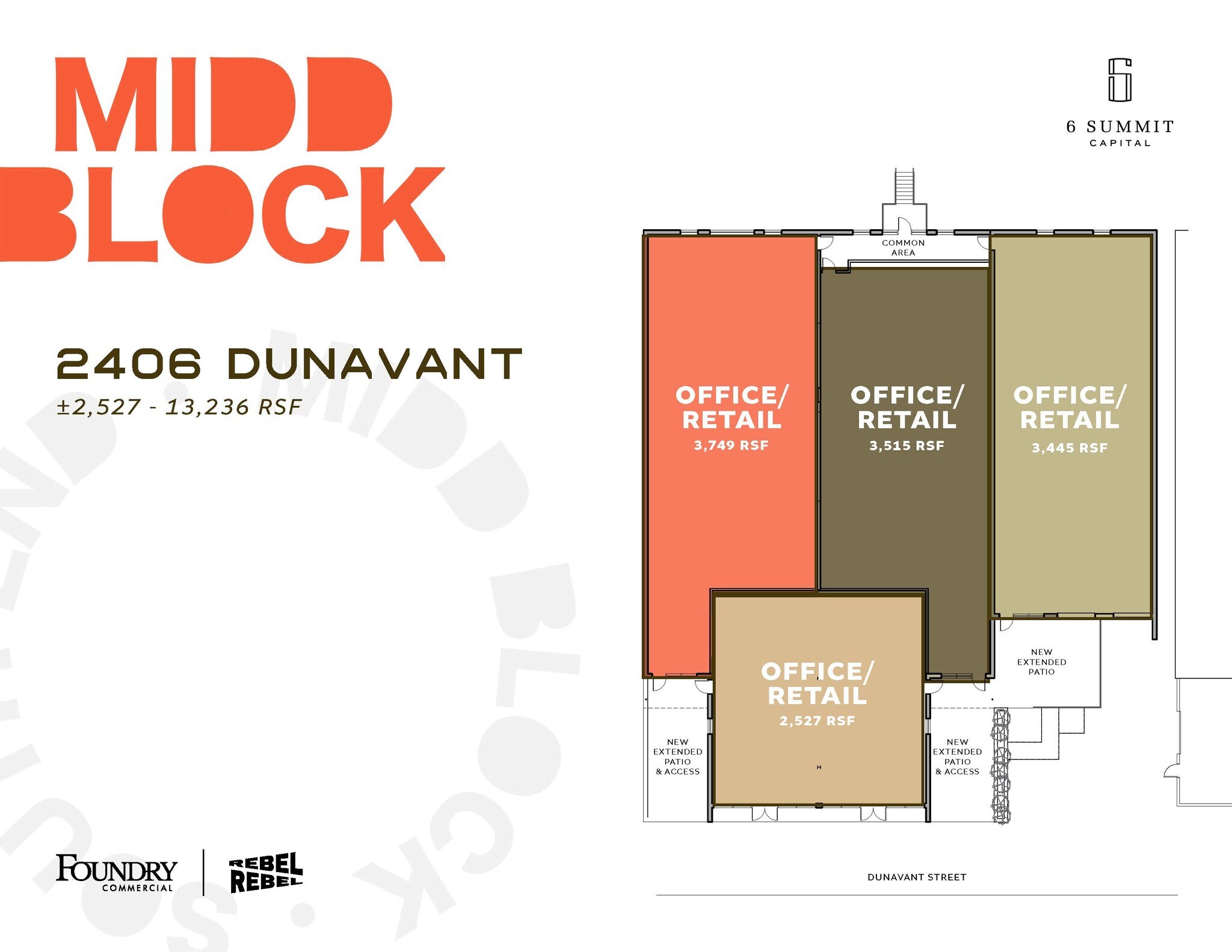 2400-2406 Dunavant St, Charlotte, NC for lease Floor Plan- Image 1 of 4