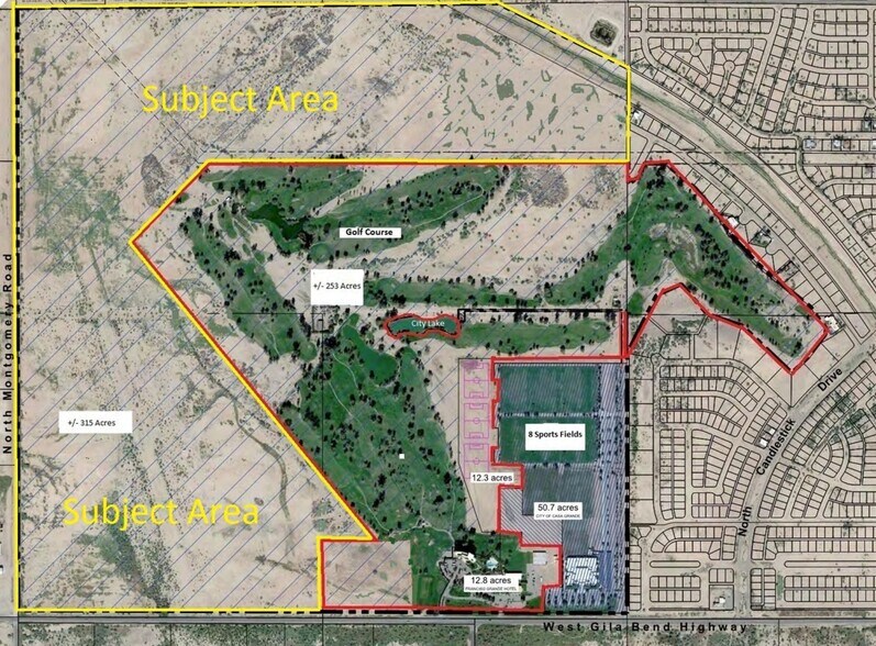 NEC Montgomery Rd & Gila Bend Hwy, Casa Grande, AZ à vendre - Plan de site - Image 2 de 6