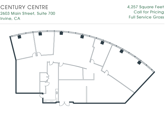 2601-2603 Main St, Irvine, CA à louer Plan d  tage- Image 1 de 1