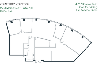 2601-2603 Main St, Irvine, CA à louer Plan d  tage- Image 1 de 1