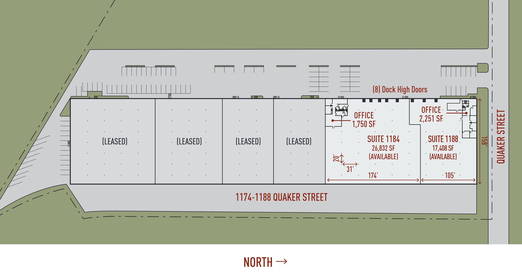 1174-1188 Quaker St, Dallas, TX for lease Site Plan- Image 1 of 1