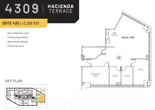 4301-4309 Hacienda Dr, Pleasanton, CA à louer Plan d  tage- Image 2 de 2