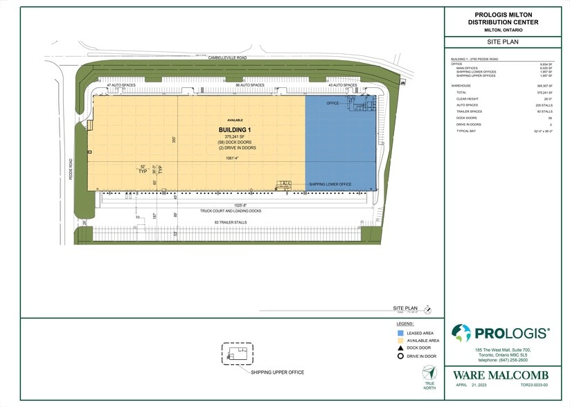 2750 Peddie Rd, Milton, ON for lease - Site Plan - Image 1 of 1