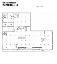 186 Main St, Paterson, NJ à louer Plan d’étage- Image 1 de 1