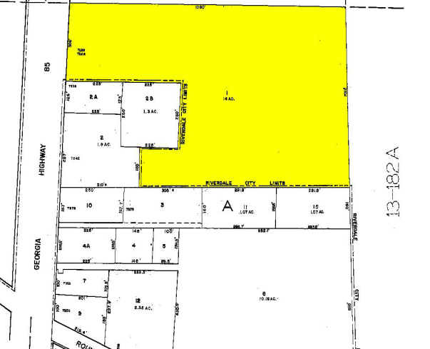 7228 Hwy 85, Jonesboro, GA à louer - Plan cadastral - Image 2 de 6