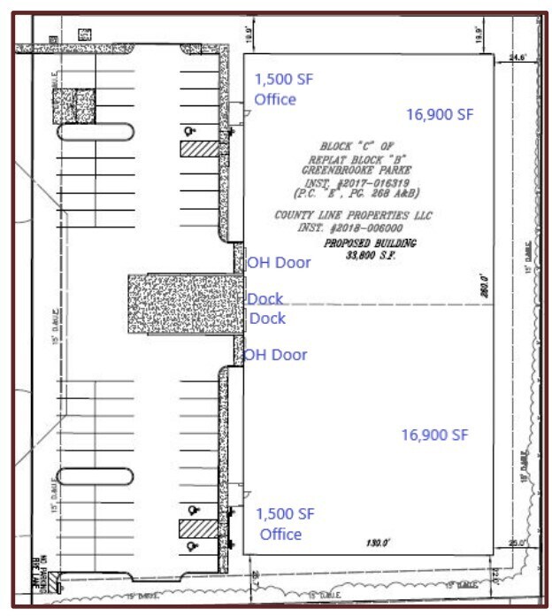 1175 Airport Pky, Greenwood, IN for lease Floor Plan- Image 1 of 1