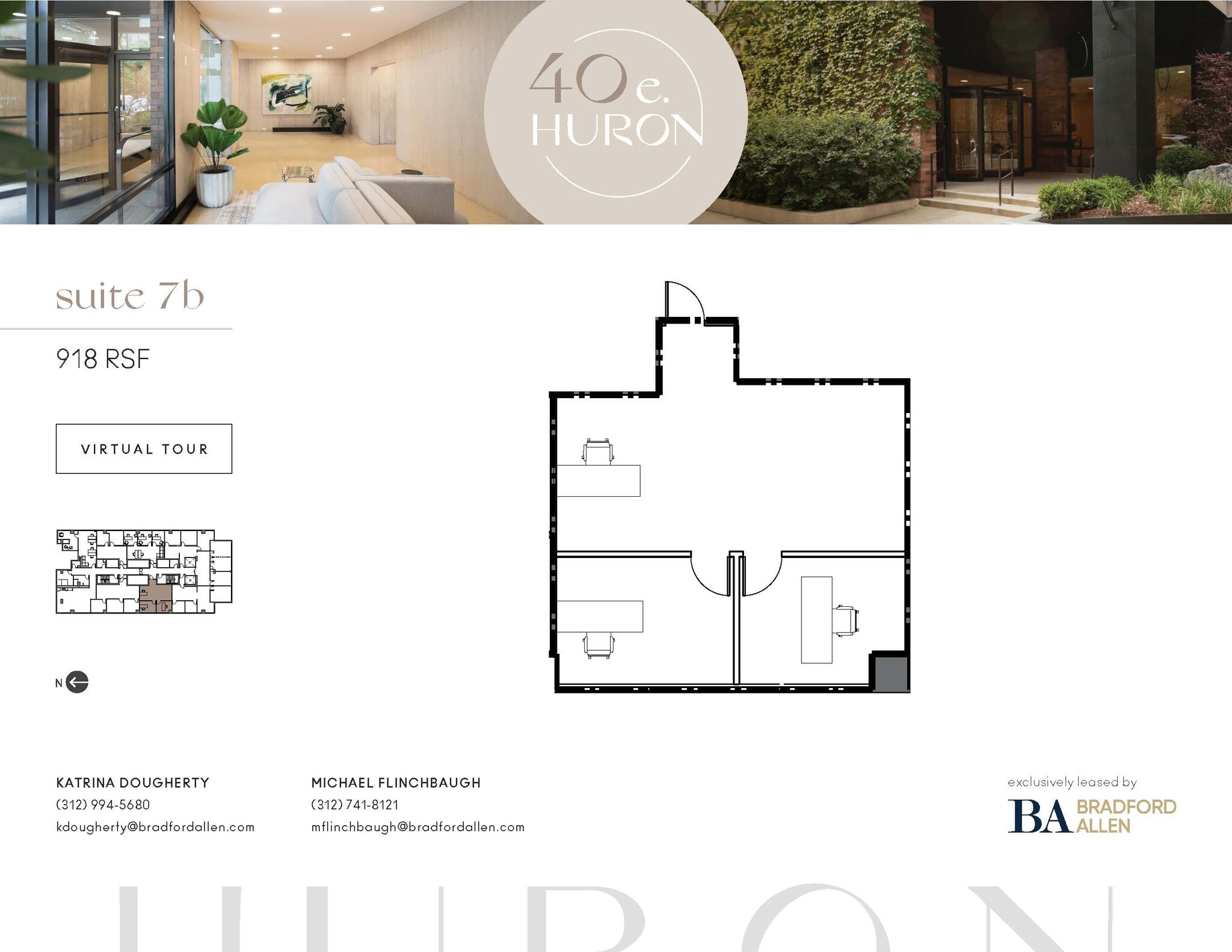 40 E Huron St, Chicago, IL for lease Floor Plan- Image 1 of 6