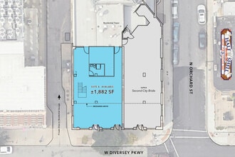 702 W Diversey Pky, Chicago, IL à louer Plan de site- Image 2 de 2