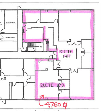 9990 Fairfax Blvd, Fairfax, VA à louer Plan d  tage- Image 1 de 1