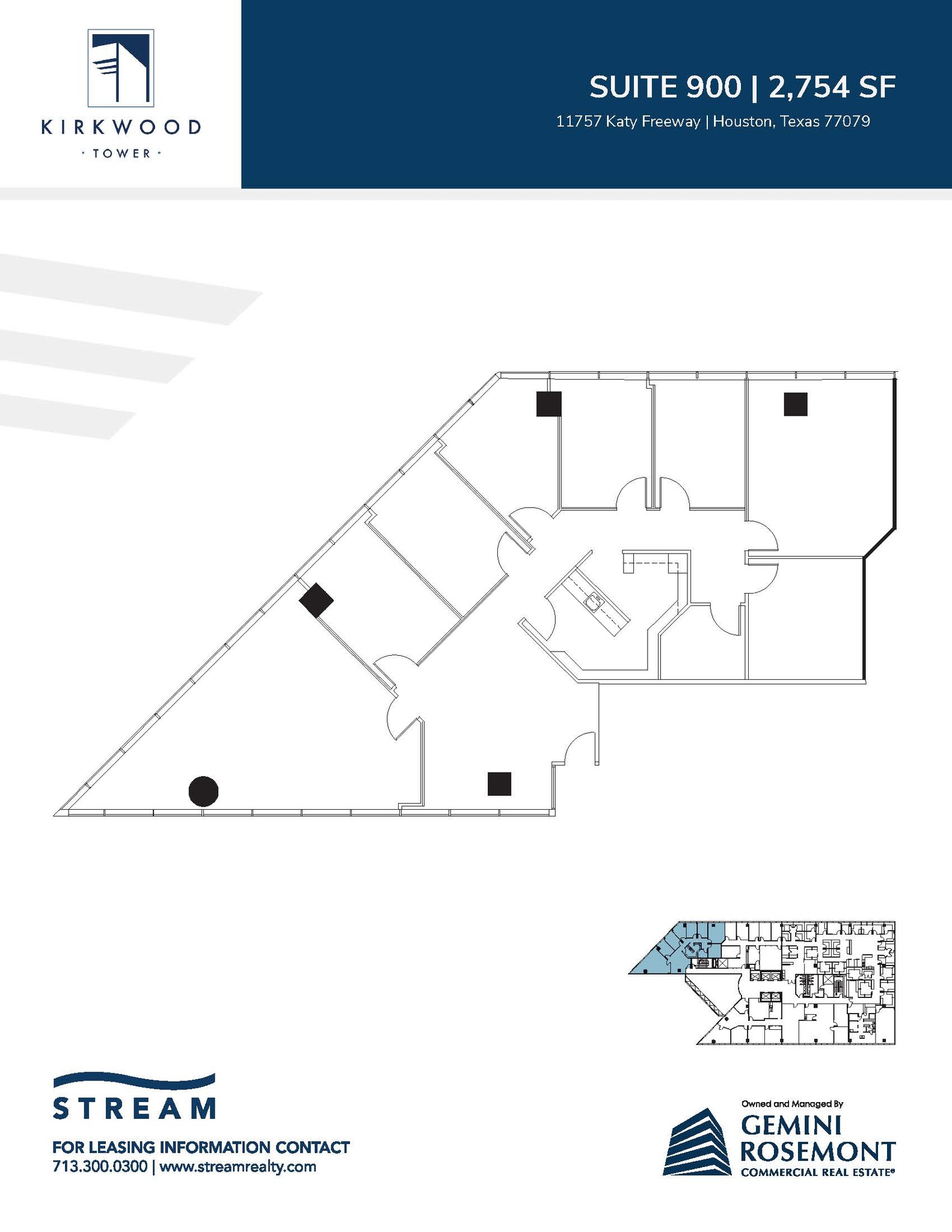 11757 Katy Fwy, Houston, TX à louer Plan d’étage- Image 1 de 1