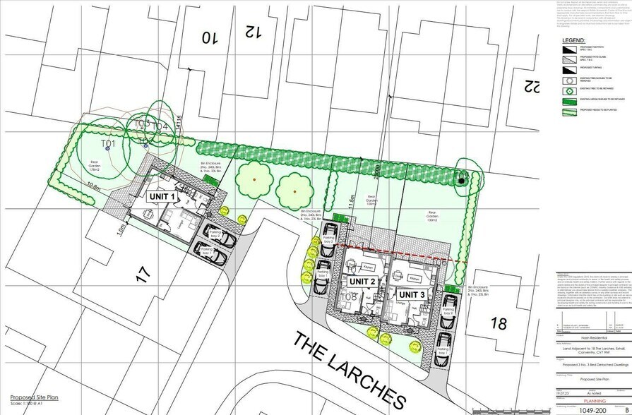 18 The Larches, Exhall, Coventry, CV7 9NF Rd, Exhall for sale - Site Plan - Image 3 of 5
