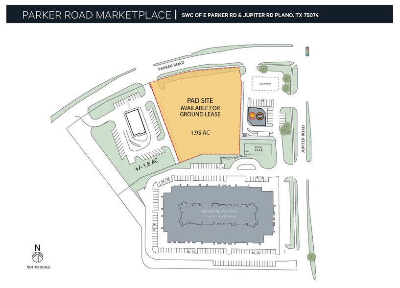 SWC E Parker Rd & Jupiter Rd, Plano, TX for sale - Site Plan - Image 2 of 2
