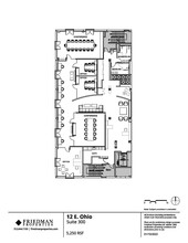 12 E Ohio St, Chicago, IL à louer Plan d’étage- Image 1 de 2