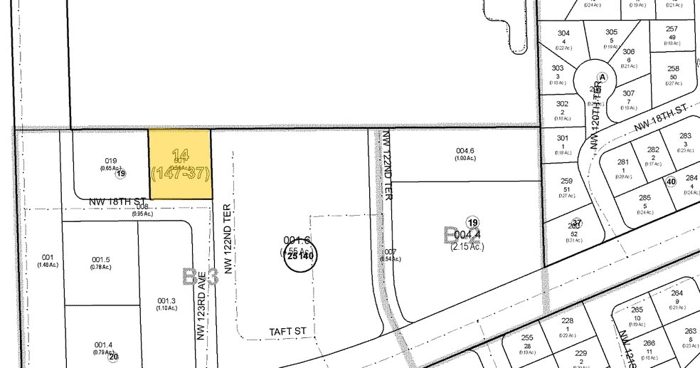 12333 NW 18th St, Pembroke Pines, FL for lease - Plat Map - Image 2 of 6