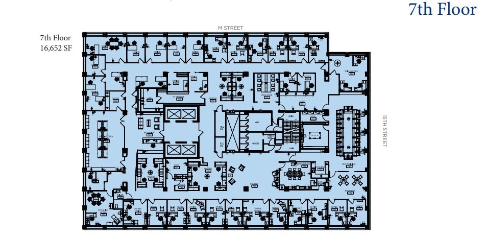 1156 15th St NW, Washington, DC à louer Plan d’étage- Image 1 de 1