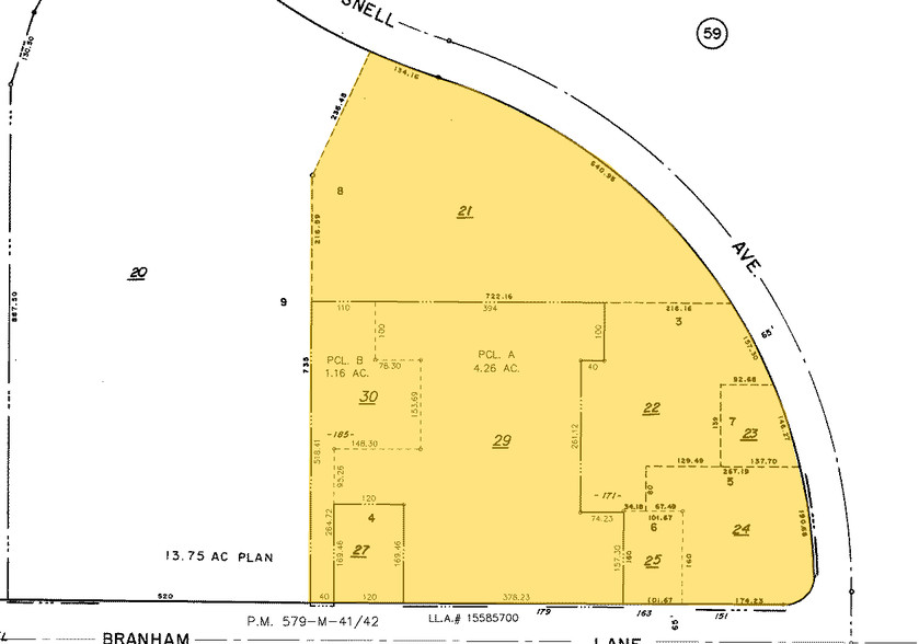 185 Branham Ln, San Jose, CA à louer - Plan cadastral - Image 2 de 6